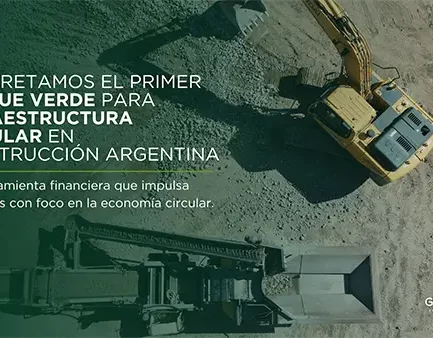Primer cheque verde del sector de la construcción en Argentina